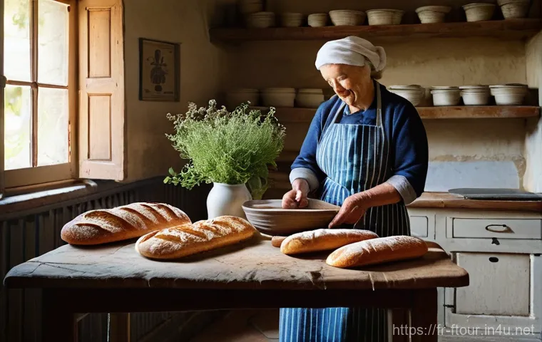 농촌관광지도사와 디지털 마케팅 - **Prompt:** A charming, rustic French farmhouse kitchen, bathed in warm morning light filtering thro...